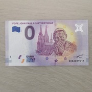 0 euro Jan Paweł II 2020r. 