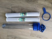 Wydajny Filtr Węglowy 20" + 2 Wkłady węglowe Green Filter 20 x 2,5"