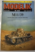 Mały Modelarz Modelik Włoski czołg lekki M11/39  4/2002