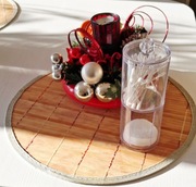 Akryl podwójny organizer kosmetyczny podwójny na płatki patyczki wys 17,5cm