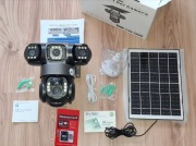 Kamera solarna FULL HD antywłamaniowa 4G 1080P z kartą SIM i kartą SD 128GB