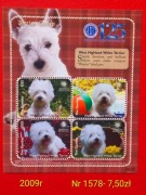 Znaczki fauna:1578: psy, zwierzęta- Gambia 2009r **