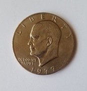 MONETA  1$ ONE DOLAR USA 1977 PIĘKNA 