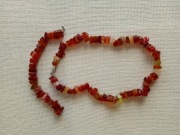 Naszyjnik z karneolu oraz bransoletka