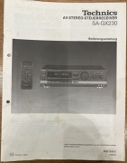 INSTRUKCJA OBSŁUGI AMPLITUNER TECHNICS SA-GX230