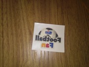 Football tatuaż z monte napis naklejka karta 2007