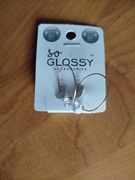 Śliczne kolczyki kółka w kolorze złotym z cyrkonią 