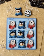 Edukacyjna gra Kółko i krzyżyk "Niedźwiedzie kontra pingwiny"