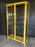 Szafa metalowa LOFT szklana lekarska medyczna witryna szklana industrialna