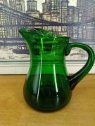 Dzbanek szklany zielony Holmegaard – projekt Per Lütken