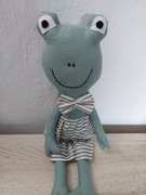 Żabka szyta, dekoracja, handmade, lala