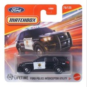 Matchbox 2025 FORD POLICE INTERCEPTOR UTILITY POLICJA 75/125 Nowy 1:64