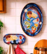 Zestaw Pin-Up Taca Ścienna + Wieszak Kuchnia unikat designerski premium