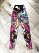 Bonita Active legginsy sportowe S NOWE z metką kolorowy print fitness