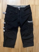 SPODNIE ROBOCZE KANSAS FRISTADS 50 czarne 3/4 dl, piratki 84-88 pas