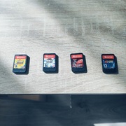 Sprzedam komplet 4 gier na Nintendo Switch. Same kartridże.