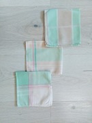 Chusteczki damskie materiałowe retro PRL 