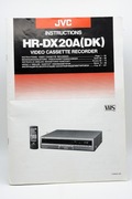 Instrukcja magnetowidu JVC HR-DX20A 