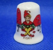 Naparstek Kolekcjonerski Kolekcjonerski Krasnal Kornwalia Pisky