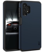 Etui BEZ Samsung Galaxy A13 A13 5G pancerne hybrydowe granatowe