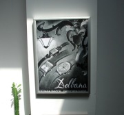 Reklama, plakat DELBANA Zegarek.Vintage,super klimat.