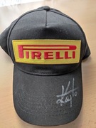 Czapka Pirelli z autografem K. Kajetananowicza