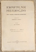 Kwartalnik Historyczny XLIII  zeszyt 4  1929r.