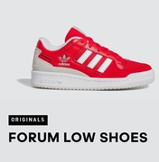 BUTY SPORTOWE DZIECIĘCE ADIDAS FORUM LOW CL BORDOWE HQ7164 rozmiar 35.5