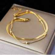 Bransoletka na noge ze stali chirurgicznej 