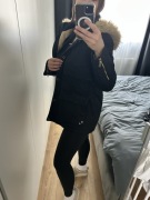 Kurtka czarna ciepła Zara rozmiar 38 M 