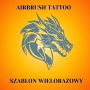 Szablon do tatuaży Airbrush, wielorazowy Smok