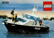 LEGO 4010 z 1987r. Statek Police Rescue + pudełko 