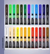 12/24 kolorów zestaw farb akrylowych 12ml wodoodpornych 