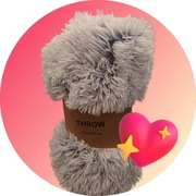 Koc futro Jysk Throw Lotus 135x195 cm biały/szary