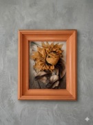 Obraz ze skóry 3d Słoneczniki 