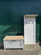 Wieszak plus szafka na buty Loksa Black Red White