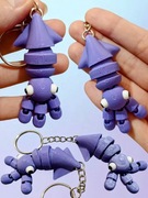 Brelok Breloczek do kluczy lub plecaka KAŁAMARNICA DRUK 3D FLEXI