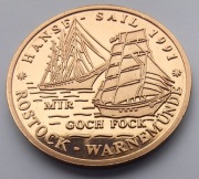 Statek żaglowce STS Mir GOCH FOCK średnica 32mm