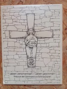 Płytka ceramiczna na ścianę Krzyż  Holandia 