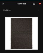 Wełniany dywan Ikea, ręcznie tkany-brąz