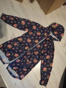 Kurtka wiatrówka parka długa z kapturem jak płaszczyk lato wycieczki r. 146