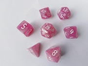 Zestaw 7 kości RPG Różowe