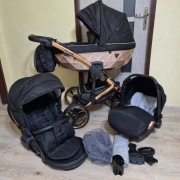 Wózek Junama Diamond Mirror satin 3w1