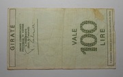 zastępczy pieniądz mini-czek 100 Lirów 1976 Varese Włochy
