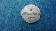 Niemcy - Bawaria 2 pfenning 1828_bardzo rzadka