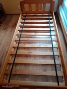 Drewniane łóżko SOSNOWE 90x200 + stelaż i materac gratis