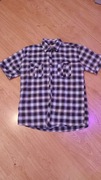 Koszula męska , w kratę, krótki rękaw, xl