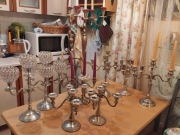 świecznik kandelabr komplet świeczników 