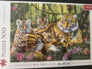 Puzzle 500szt Trefl tygrysy