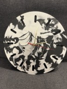 Zegar ścienny z gipsu polimerowego